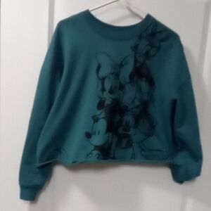 Teal Sweatshirt with Disney Characters
